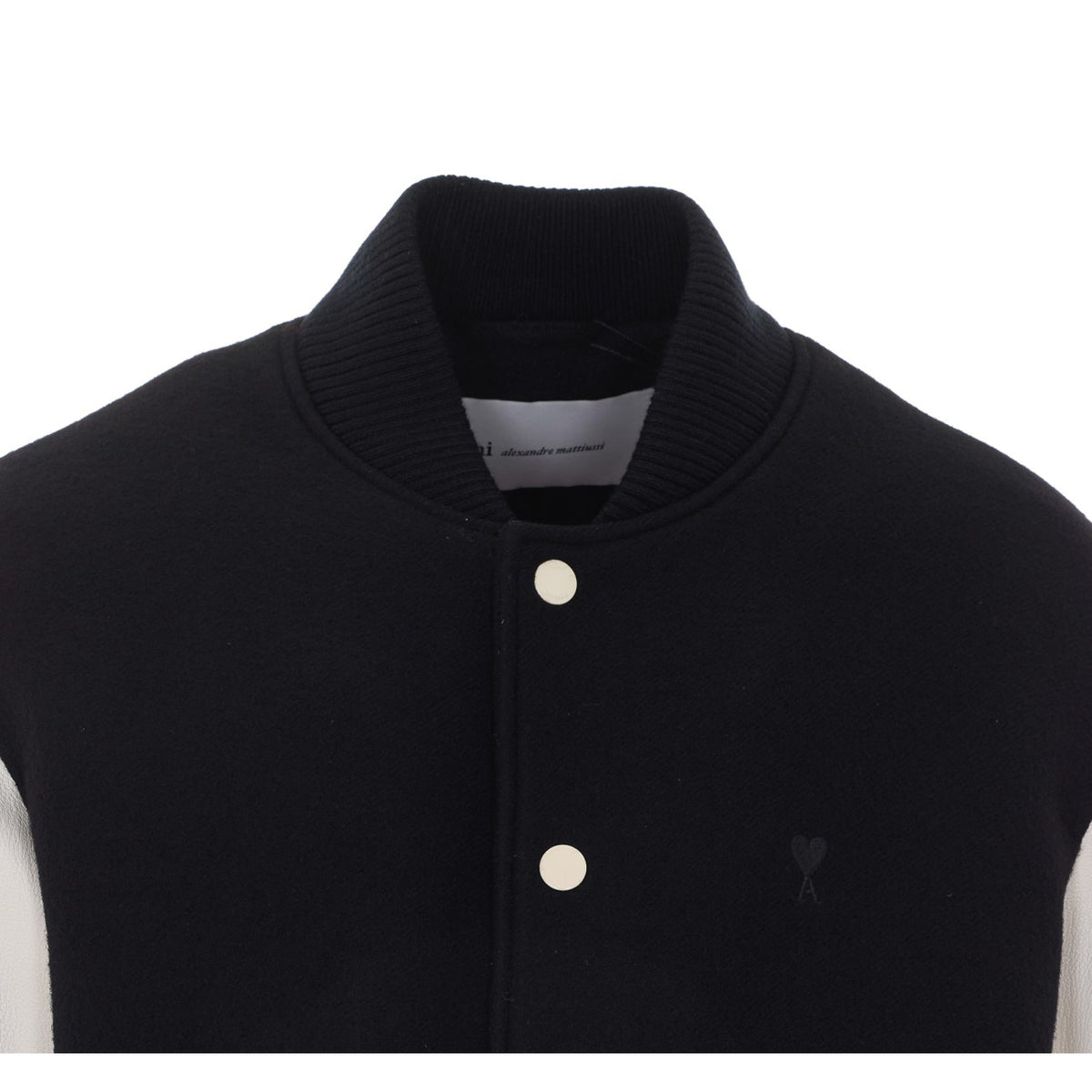 Ami Paris Men's Padded Teddy Jacket in Black Wool - view 4