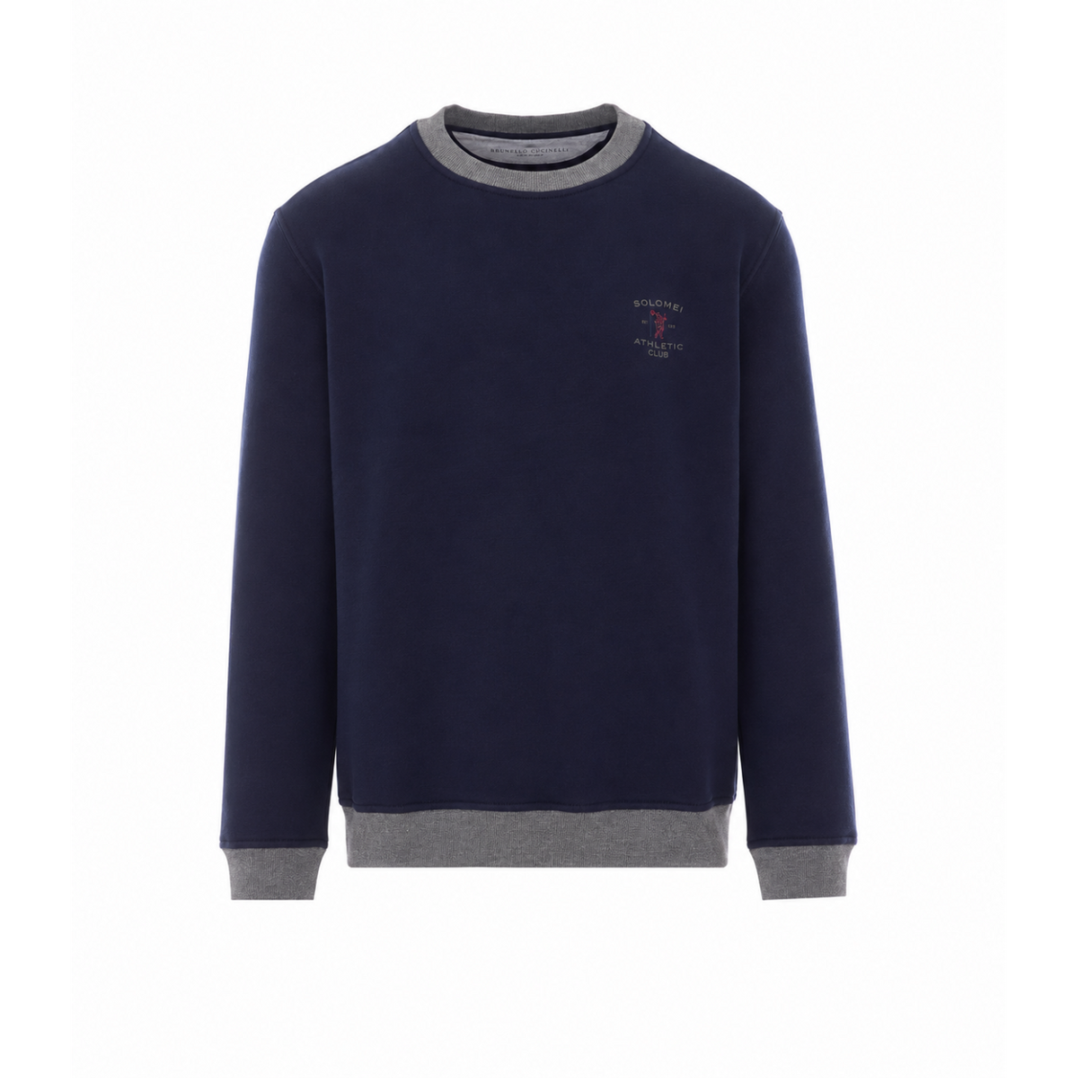 Brunello Cucinelli Men's Cotton Sweatshirt in Blue - view 1