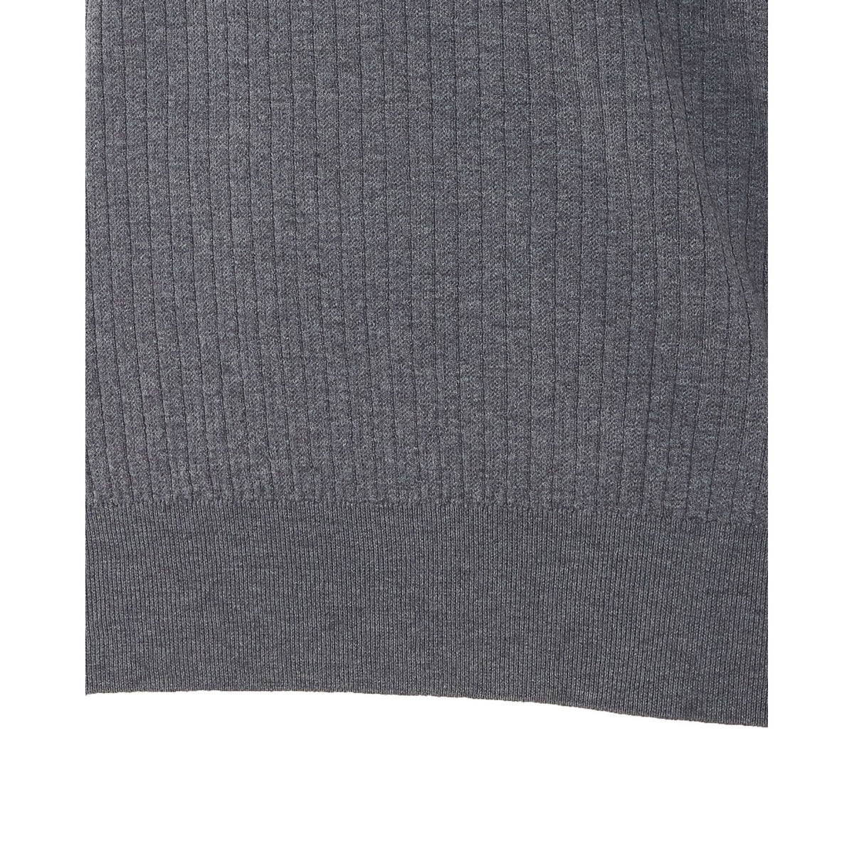 Brunello Cucinelli Men's Cotton Rib Knit Sweater in Grey - view 3