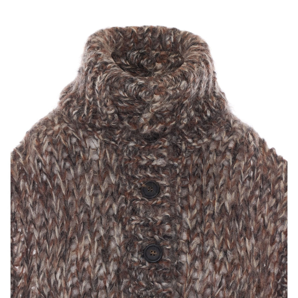 Brunello Cucinelli Women's Mohair Knitted Vest in Brown - view 4