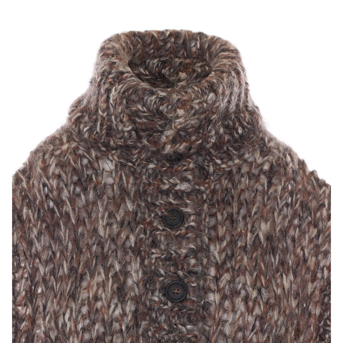 Brunello Cucinelli Women's Mohair Knitted Vest in Brown - view 4