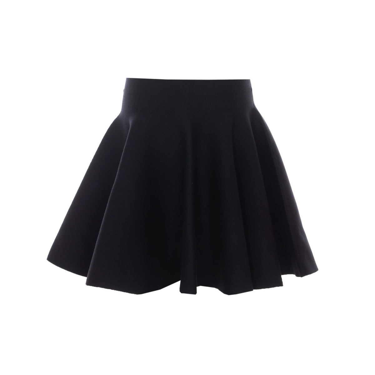 Alaia Women's Skater Wool Knitted Skirt in Black - view 2