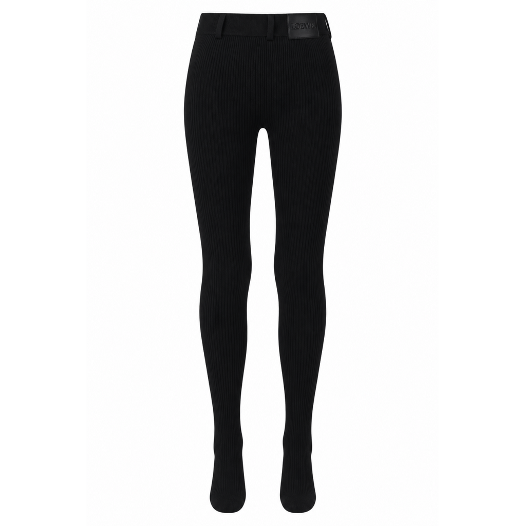 Loewe Women's Logo Viscose Leggings in Black - view 3