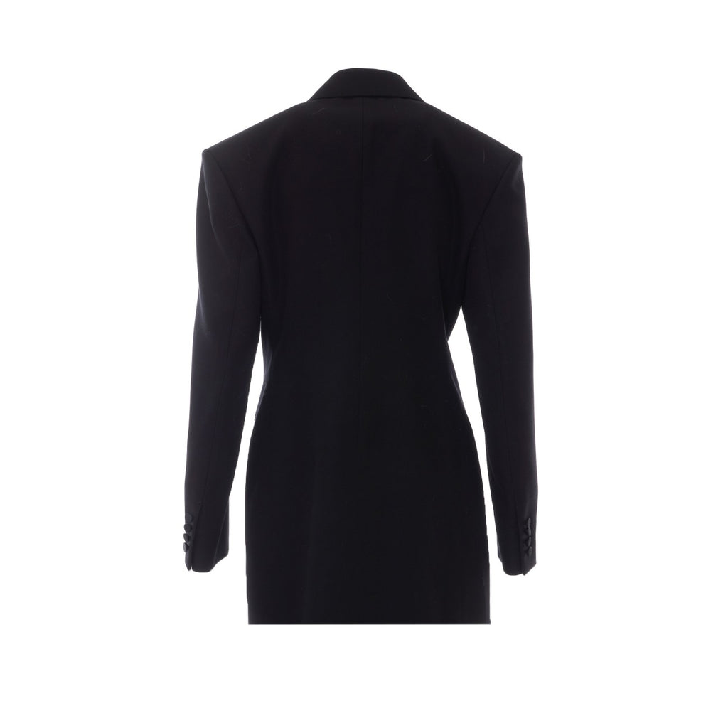 Saint Laurent Women's Tuxedo Wool Jacket in Black - view 2