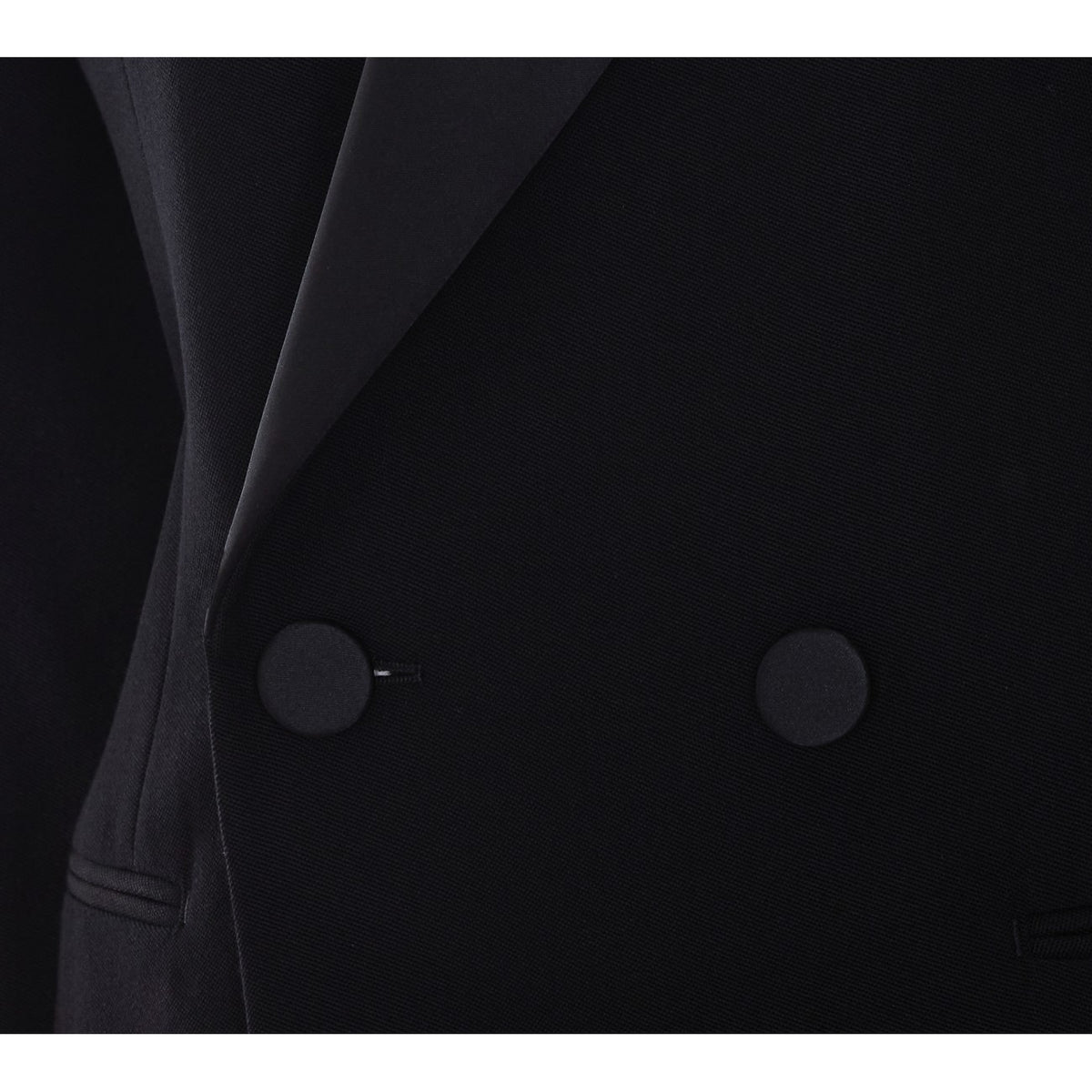 Saint Laurent Women's Tuxedo Wool Jacket in Black - view 3