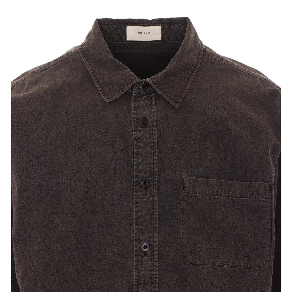 The Row Men's Cotton Sadel Shirt in Brown - view 4