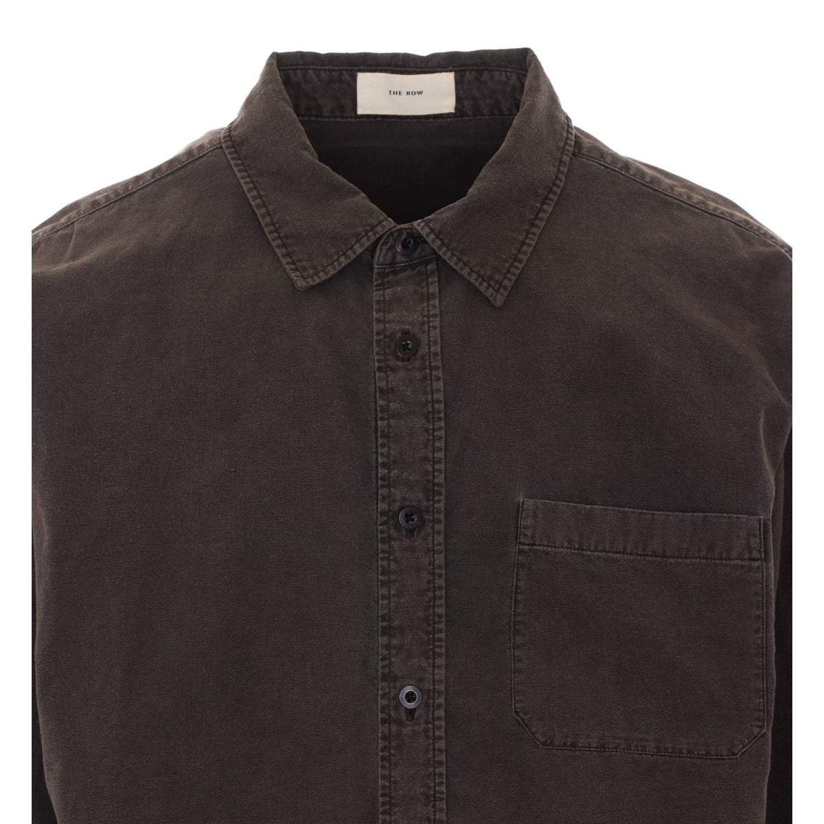 The Row Men's Cotton Sadel Shirt in Brown - view 4