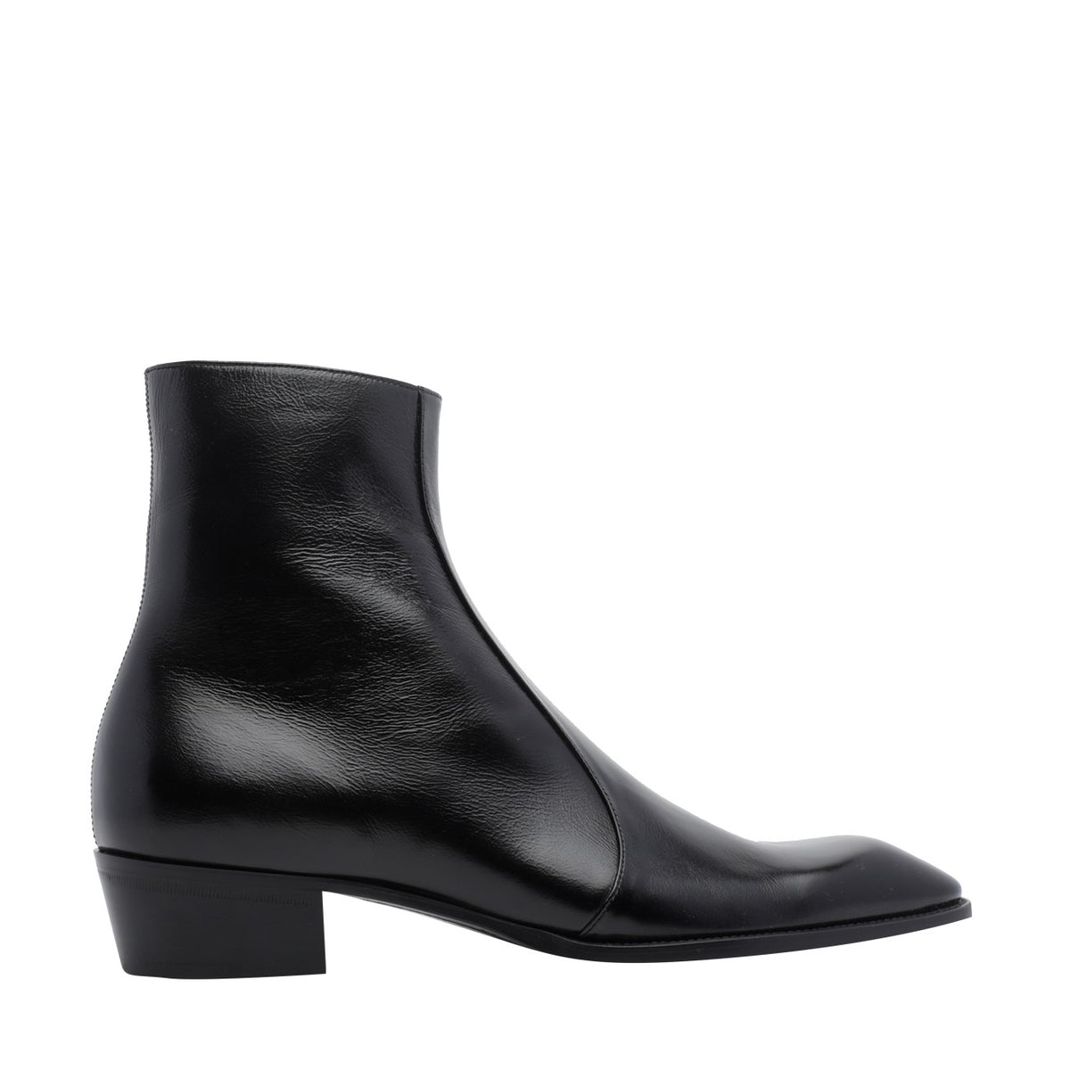 Saint Laurent Men's Aurelien Leather Boots in Black - view 1