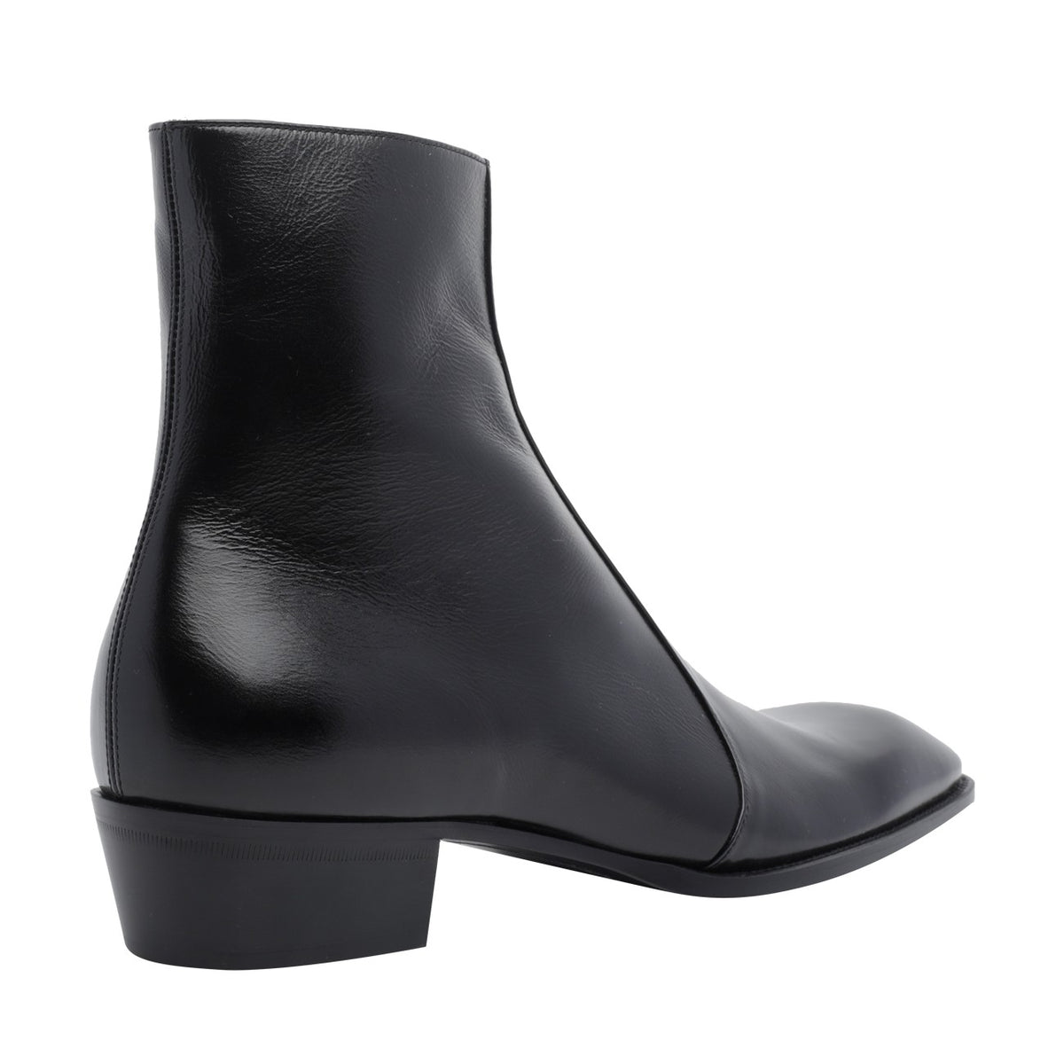 Saint Laurent Men's Aurelien Leather Boots in Black - view 3