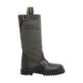 Fendi Women's Commando Biker Leather Boots in Green - view 1