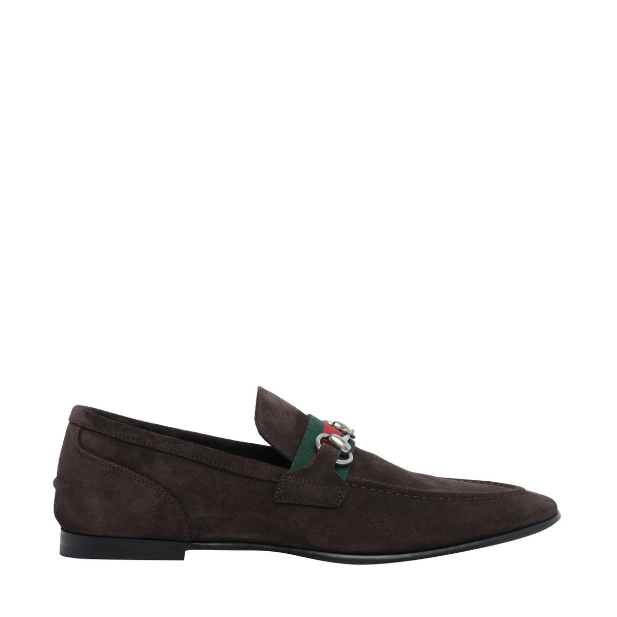 Gucci Men's Suede Como Loafers in Brown - view 1