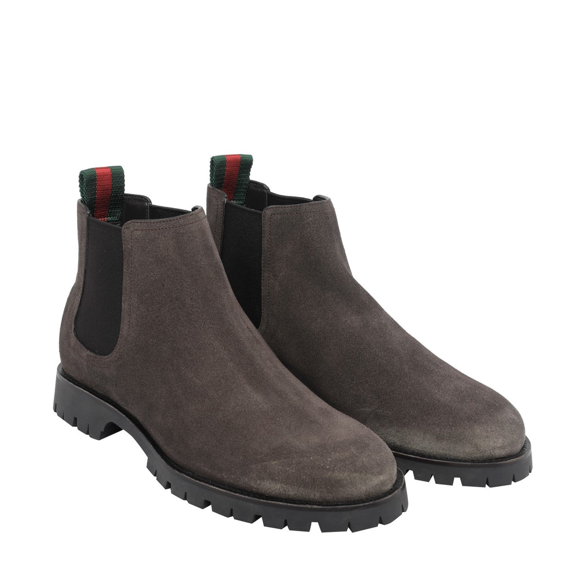 Gucci Men's Suede Chelsea Boots in Grey - view 3