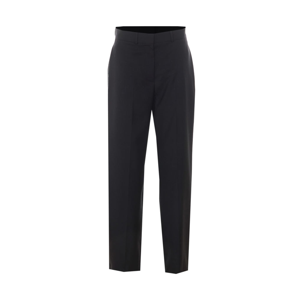 Loewe Women's Straight-Leg Wool Pants in Black - view 1