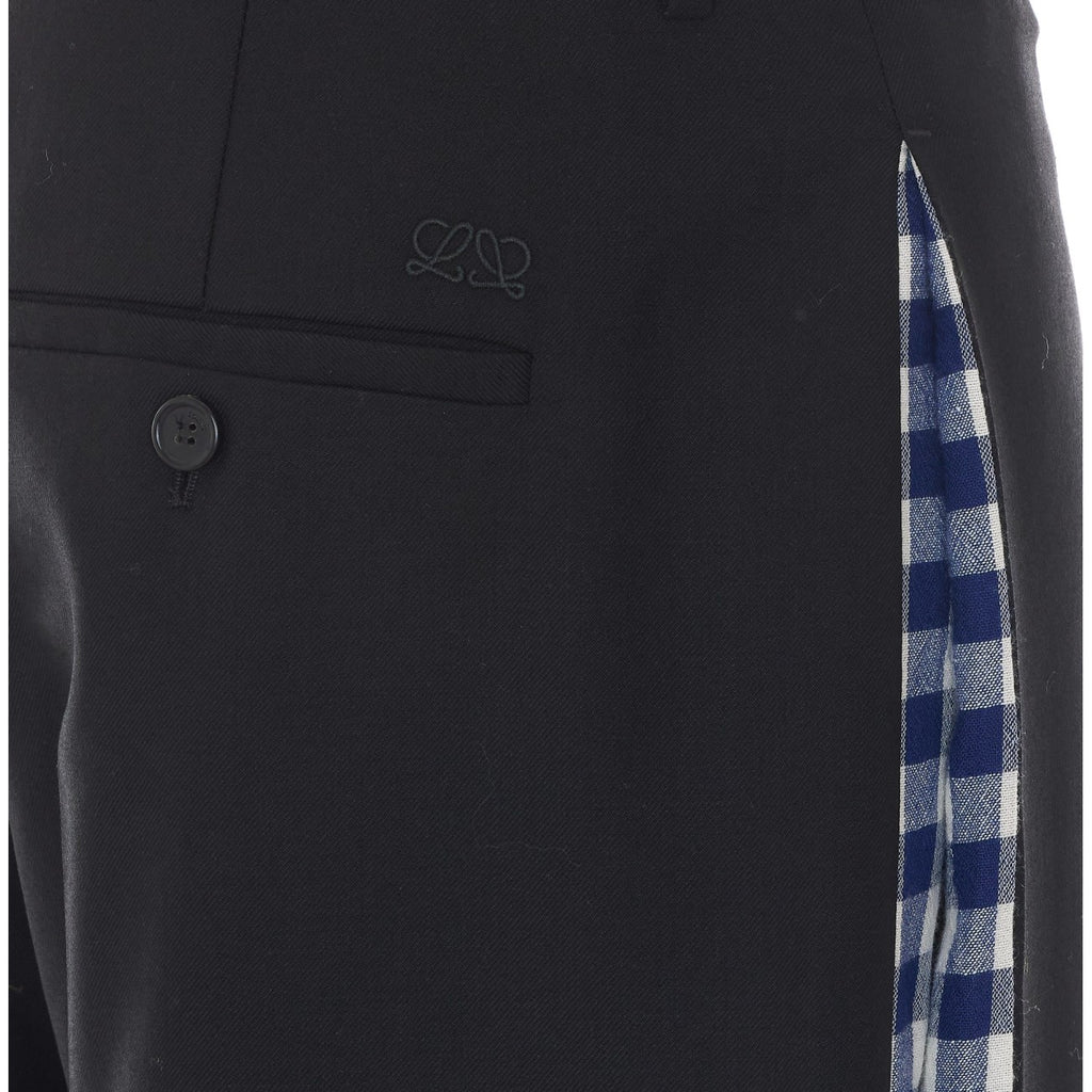 Loewe Women's Straight-Leg Wool Pants in Black - view 3