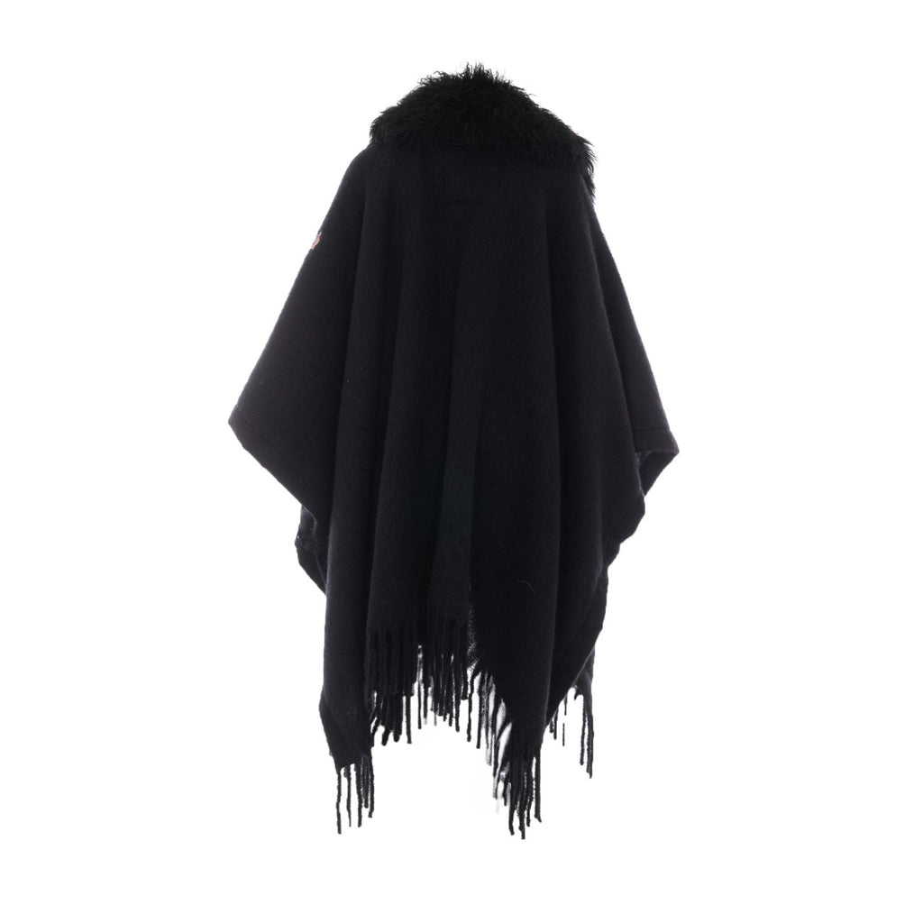 Moncler Grenoble Women's Logo Mohair Cape in Black - view 3