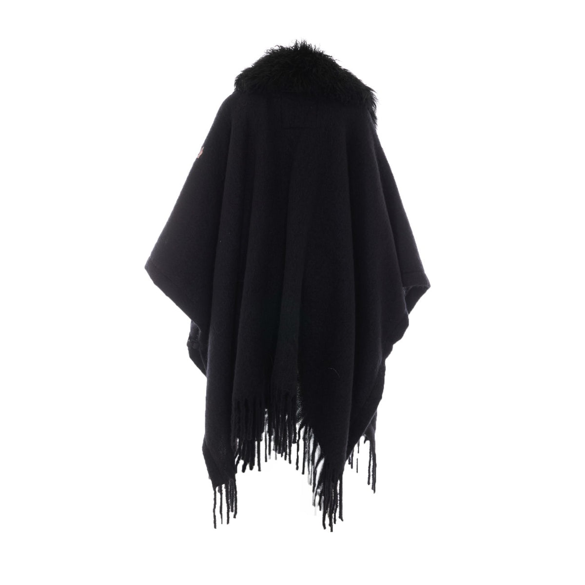 Moncler Grenoble Women's Logo Mohair Cape in Black - view 3