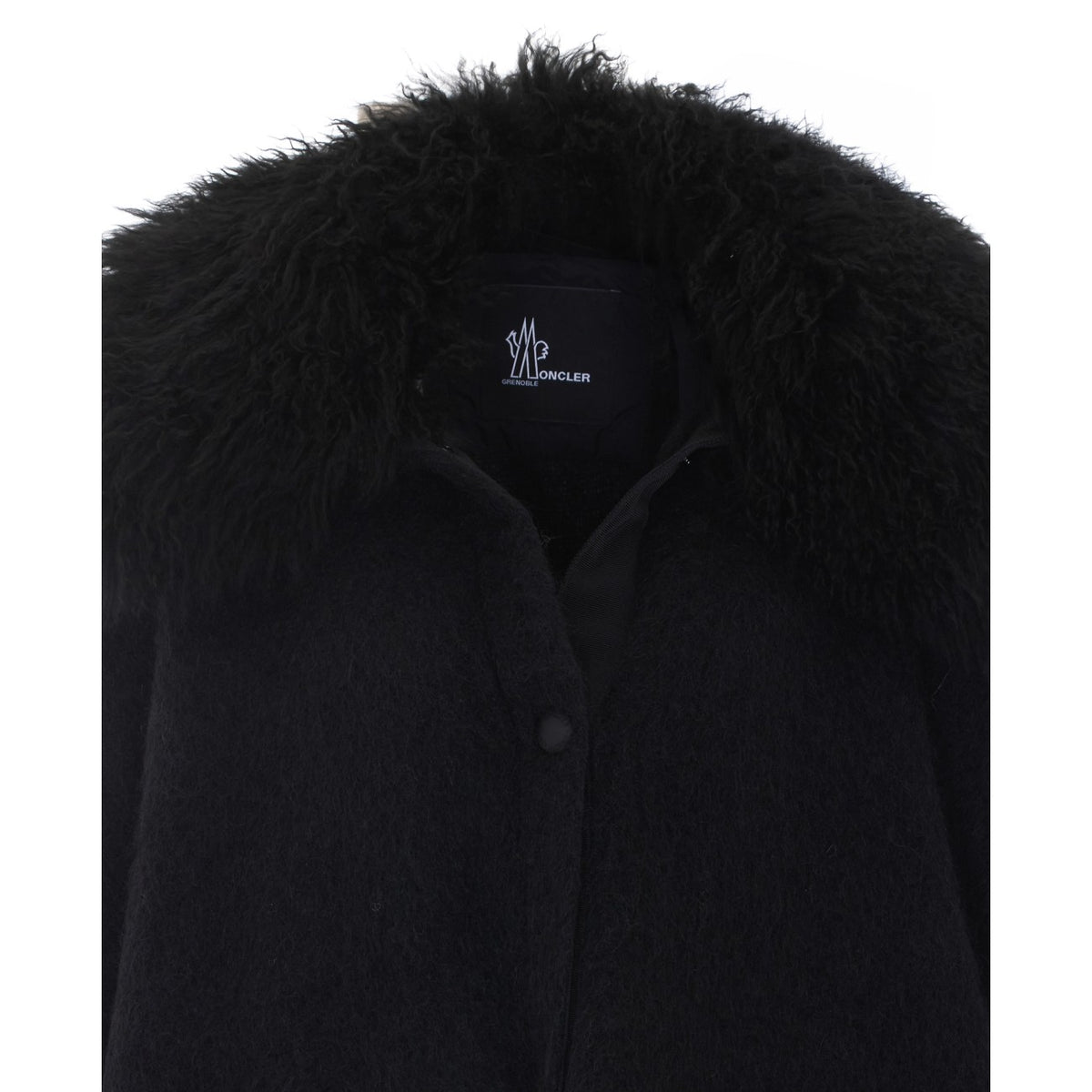 Moncler Grenoble Women's Logo Mohair Cape in Black - view 4