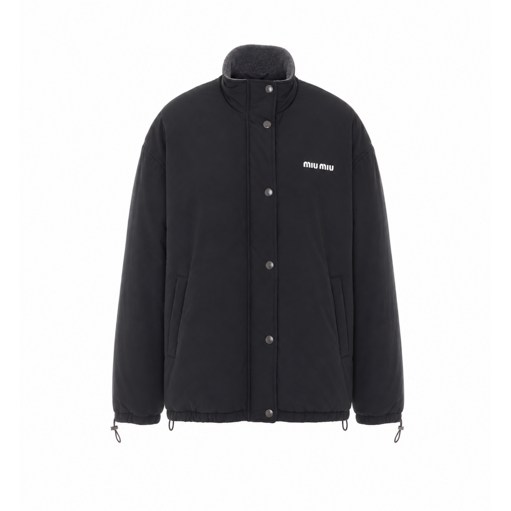 Miu Miu Women's Fleece Ponge Jacket in Black - view 1