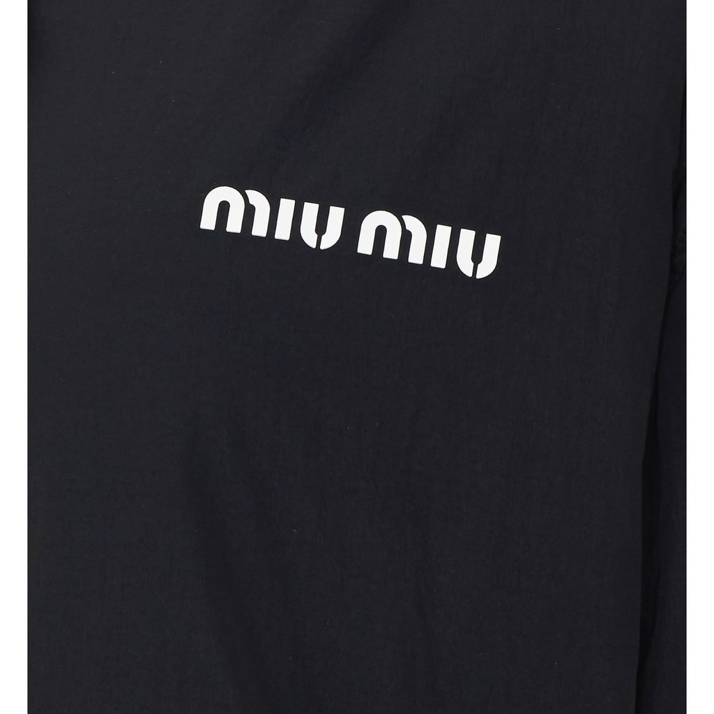 Miu Miu Women's Fleece Ponge Jacket in Black - view 3