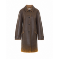 Miu Miu Women's Wool Mohair Overcoat in Brown - view 1