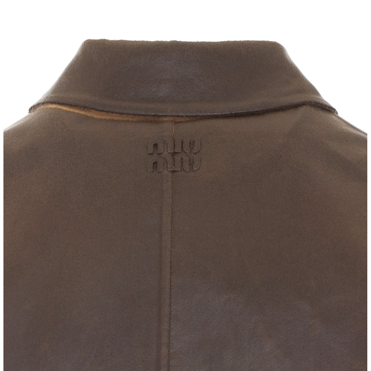 Miu Miu Women's Wool Mohair Overcoat in Brown - view 3