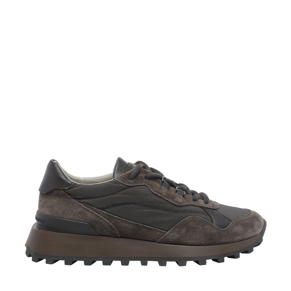 Brunello Cucinelli Women's Leather Sneakers in Brown - view 1
