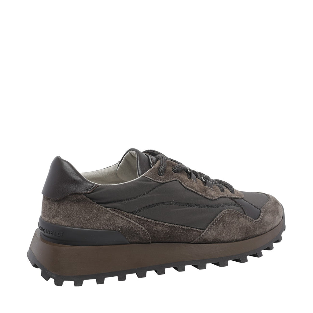 Brunello Cucinelli Women's Leather Sneakers in Brown - view 3