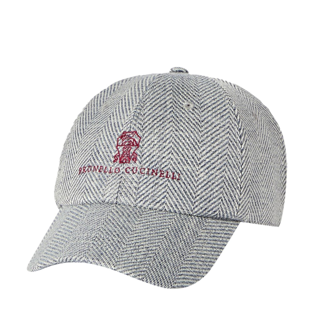 Brunello Cucinelli Men's Wool Baseball Cap in Grey - view 1