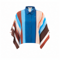 Fendi Women's Cotton Striped Top in Multicolor - view 1