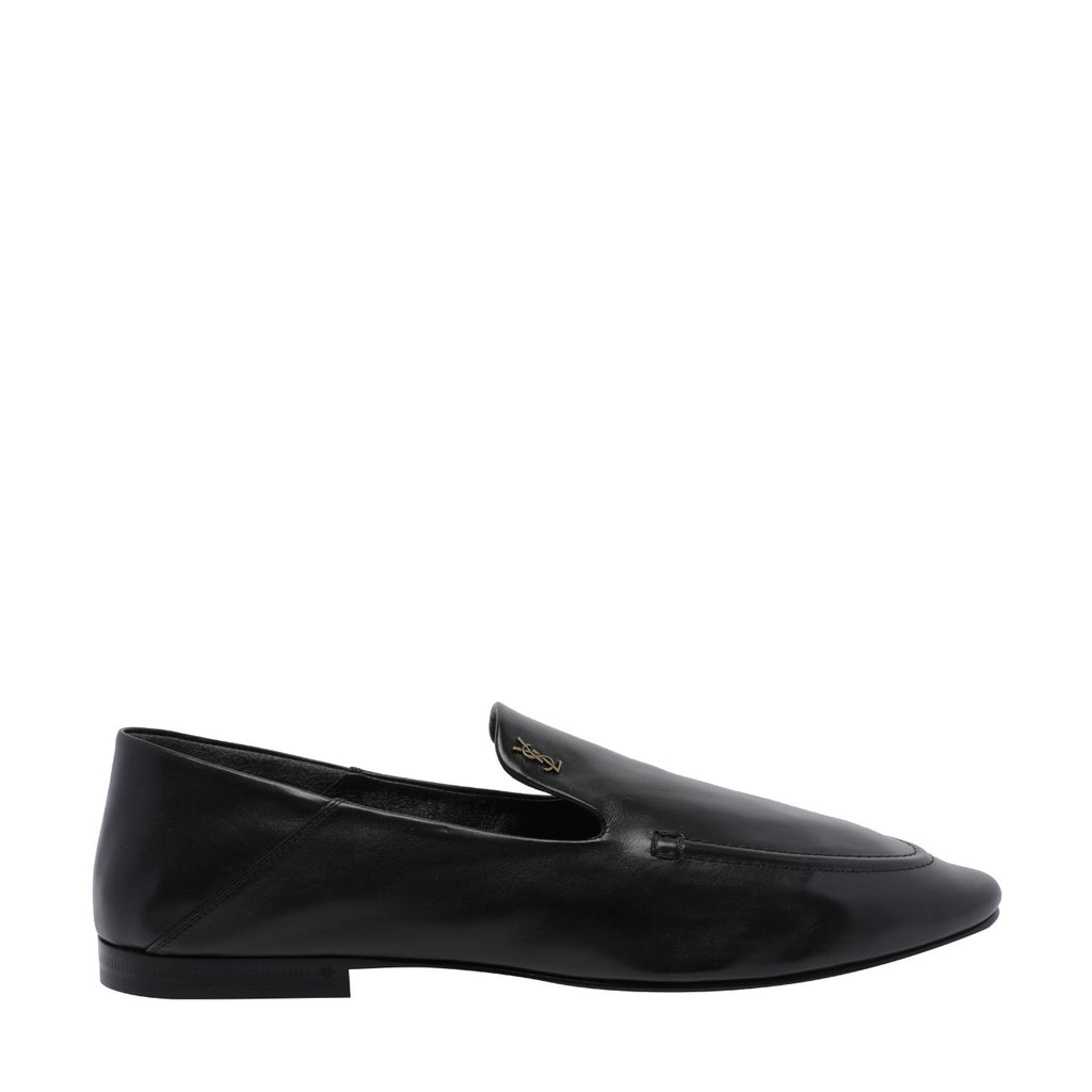 Saint Laurent Men's Alain Leather Loafers in Black - view 1