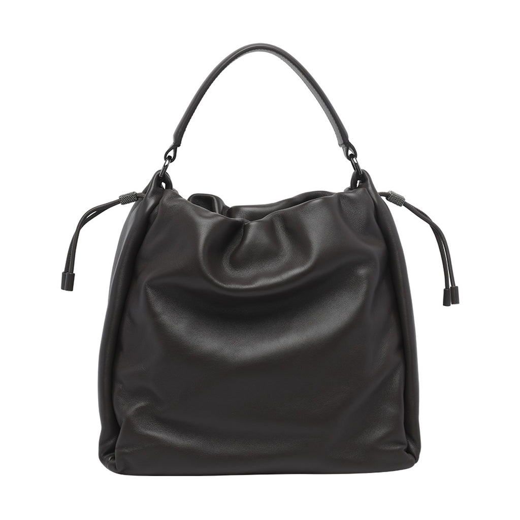 Brunello Cucinelli Women's Leather Bag in Fondant Brown - view 3