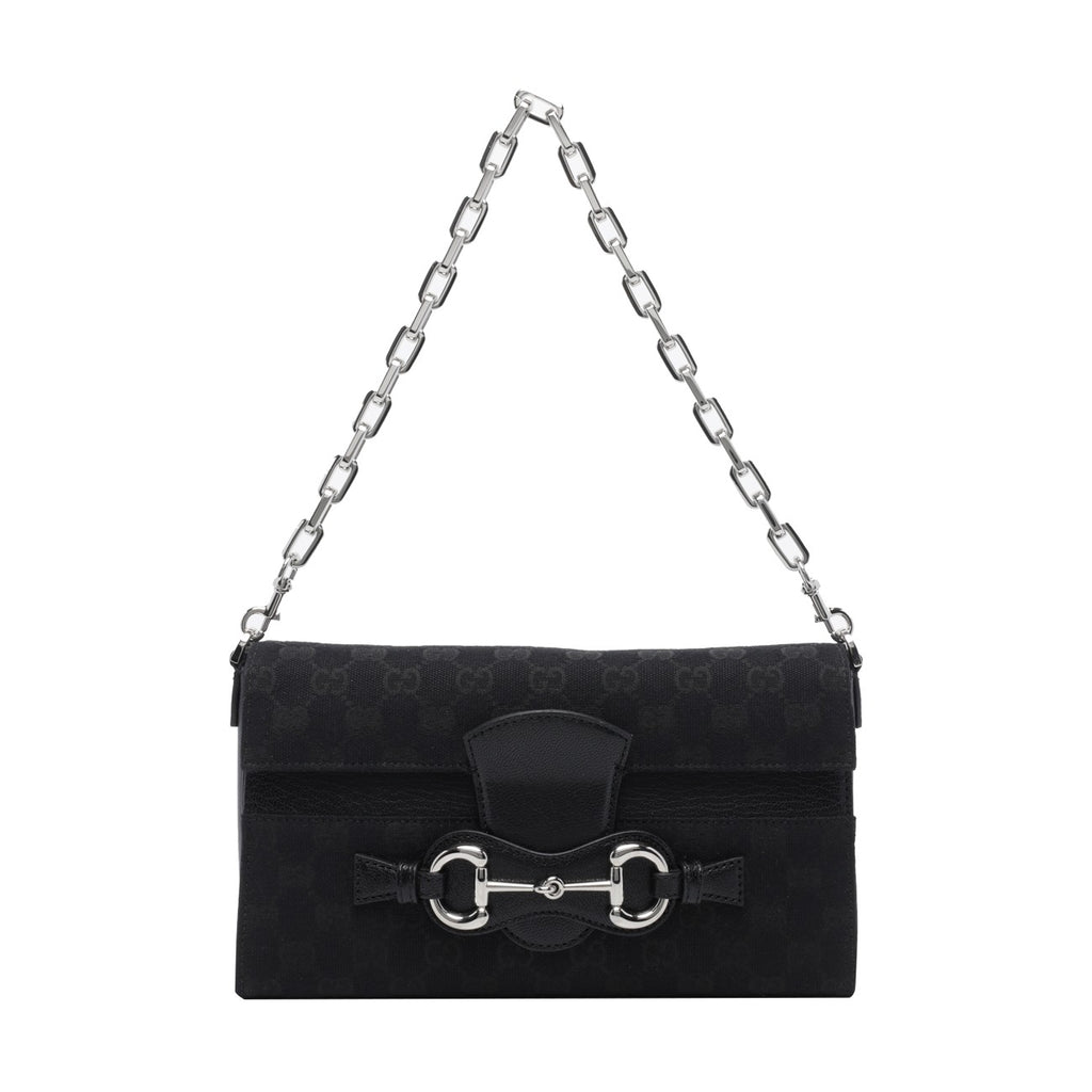 Gucci Women's GG Fabric Ristretto Medium Bag in Black - view 1