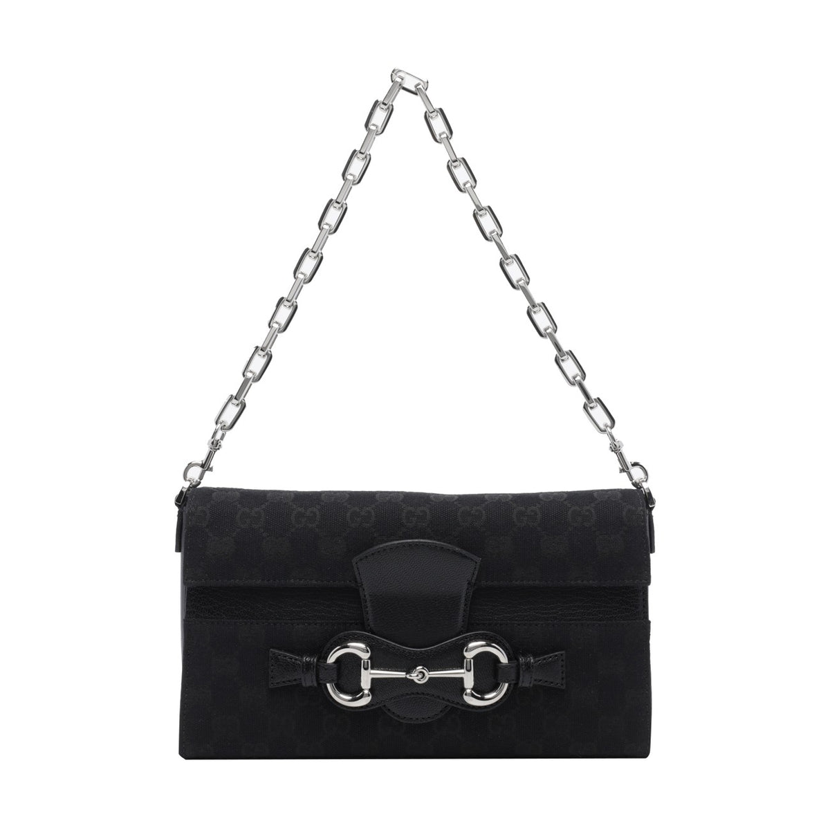 Gucci Women's GG Fabric Ristretto Medium Bag in Black - view 1