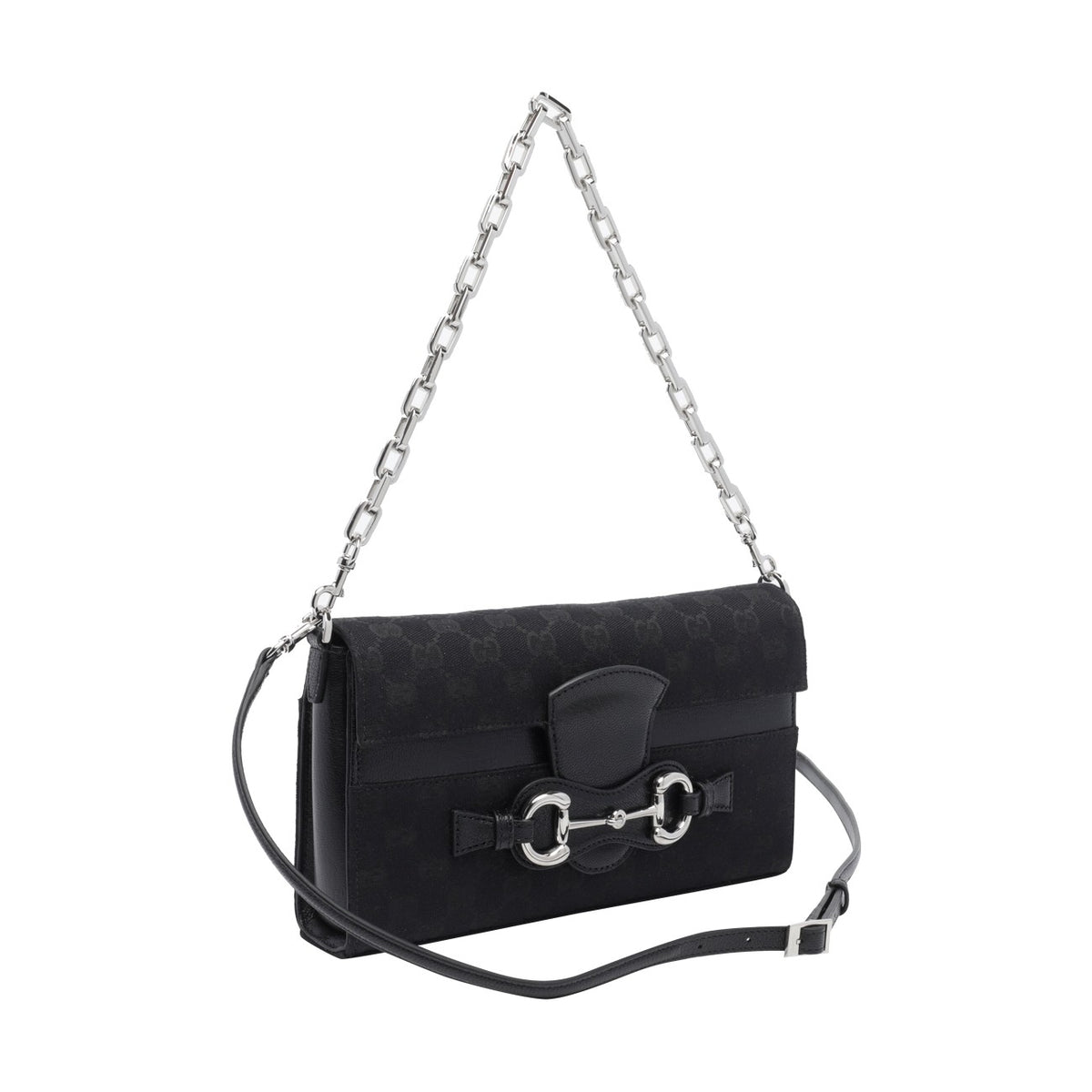 Gucci Women's GG Fabric Ristretto Medium Bag in Black - view 2