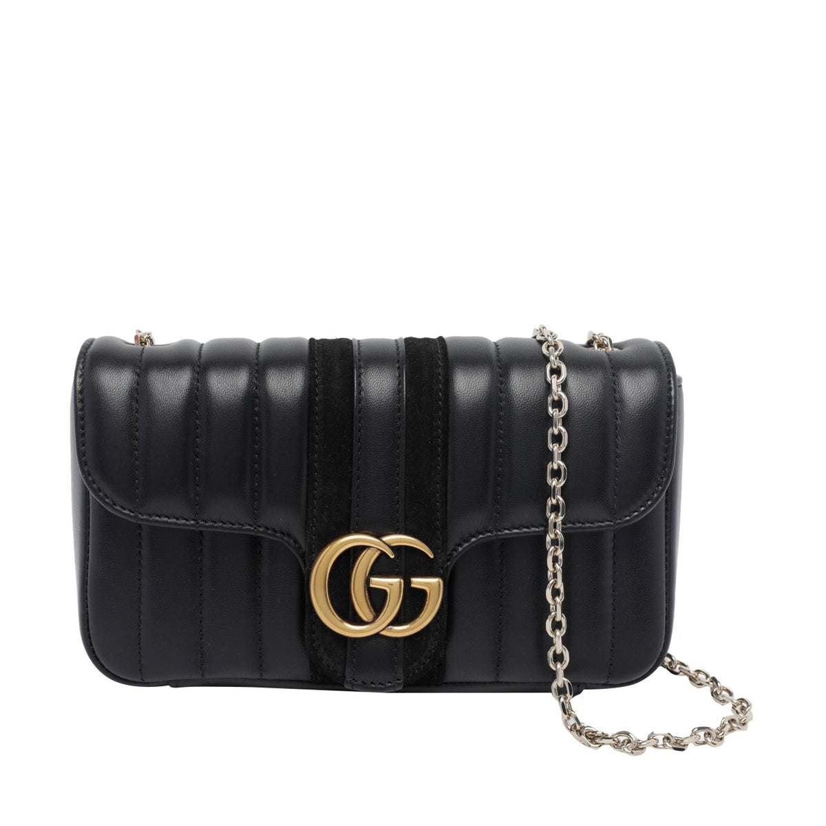 Gucci Women's Small Jetset GG Marmont Leather Bag in Black - view 1