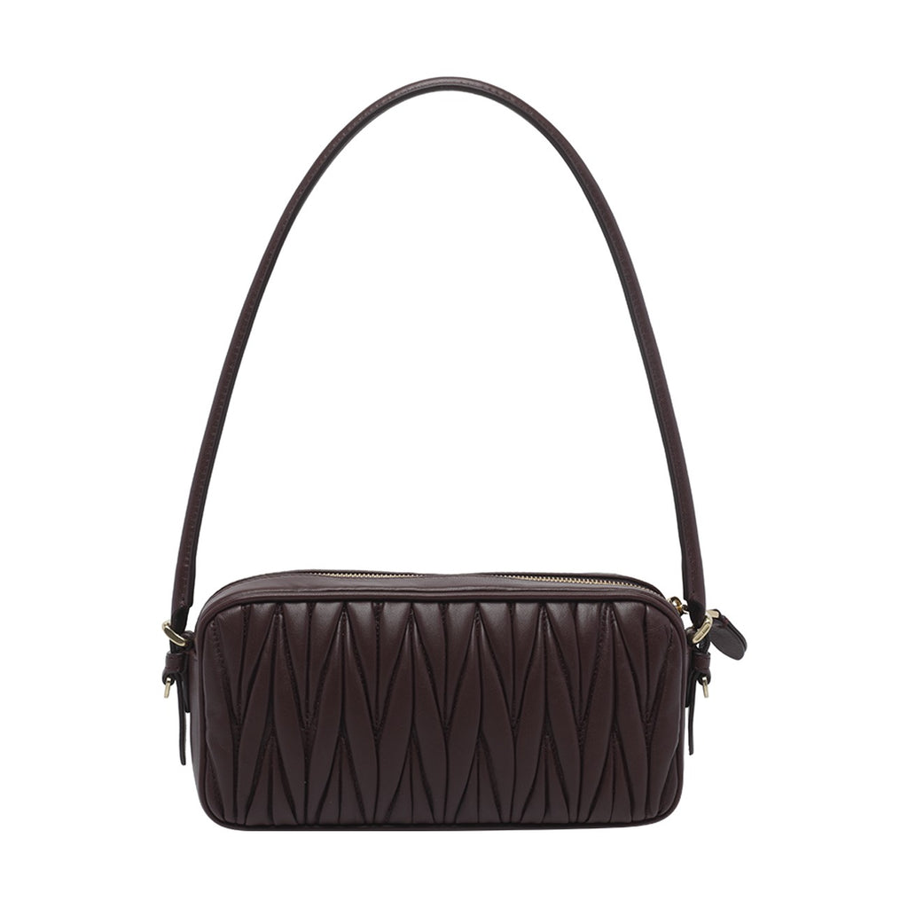 Miu Miu Women's Leather Matelasse Pouch in Burgundy - view 4