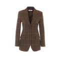Max Mara Women's Wool Check Jacket in Brown - view 1