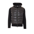 Moncler Men's Logo Down Cardigan in Black - view 1