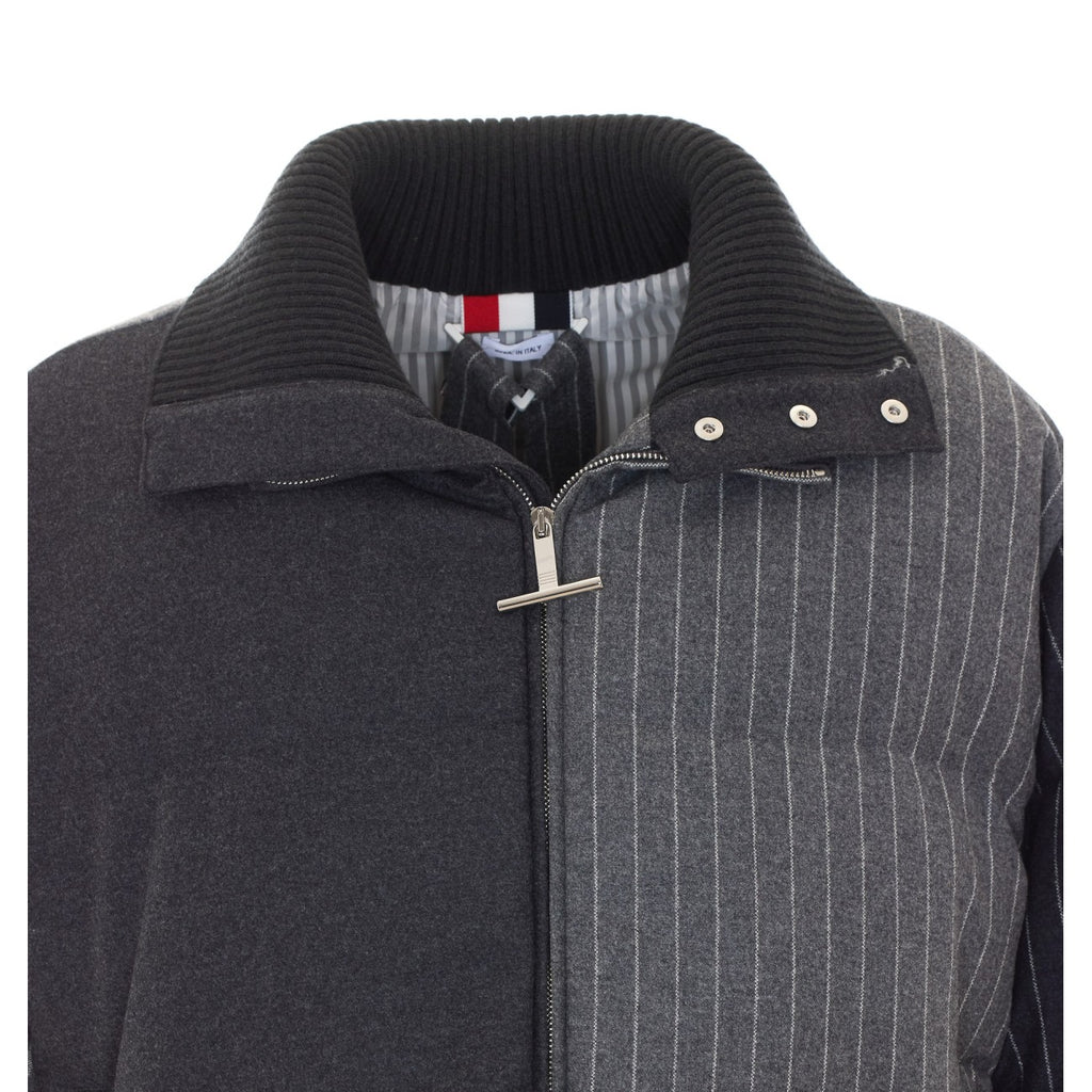 Thom Browne Men's Dowfille Down Jacket in Grey