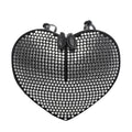 Alaia Women's Leather Le Coeur Crossbody Bag in Black