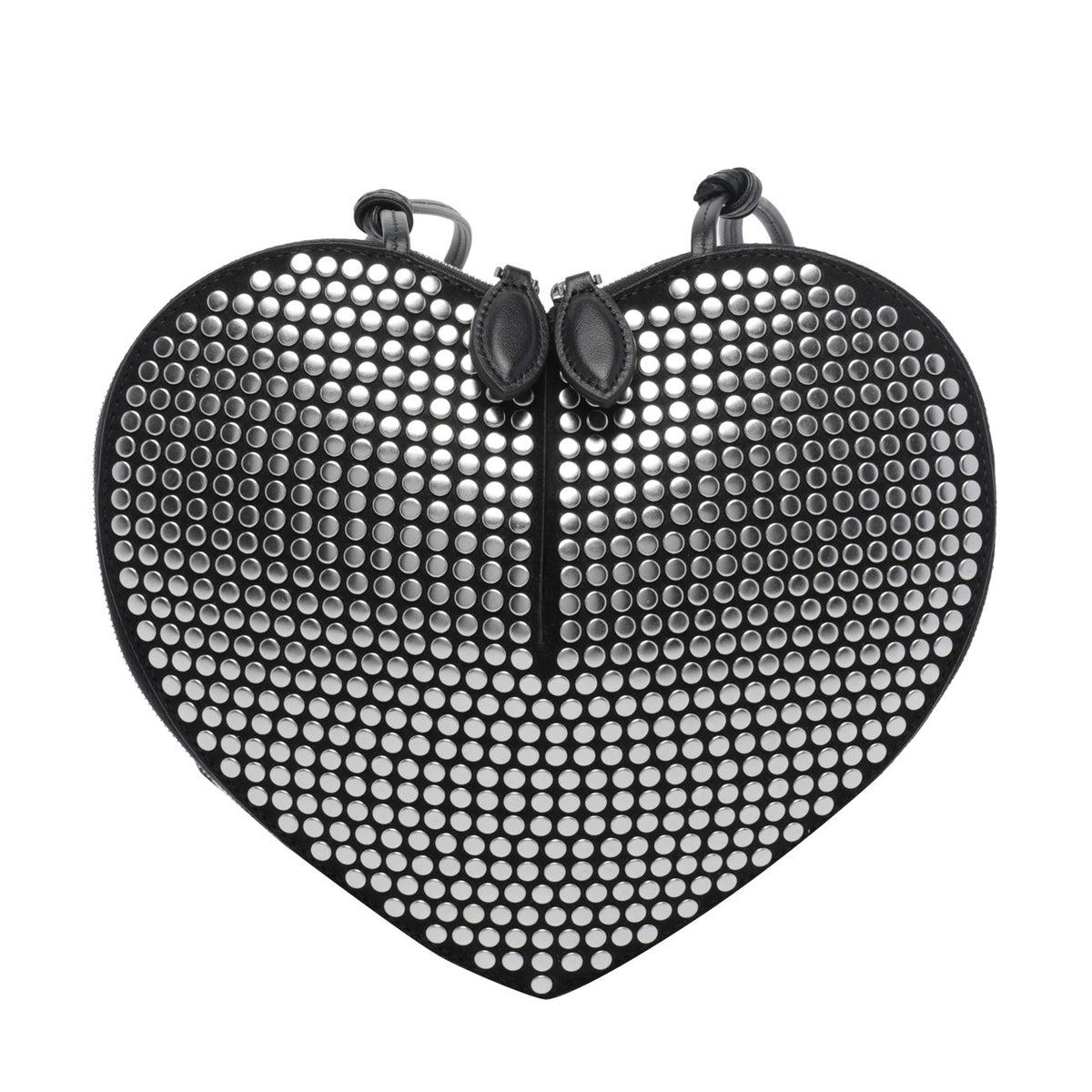 Alaia Women's Leather Le Coeur Crossbody Bag in Black