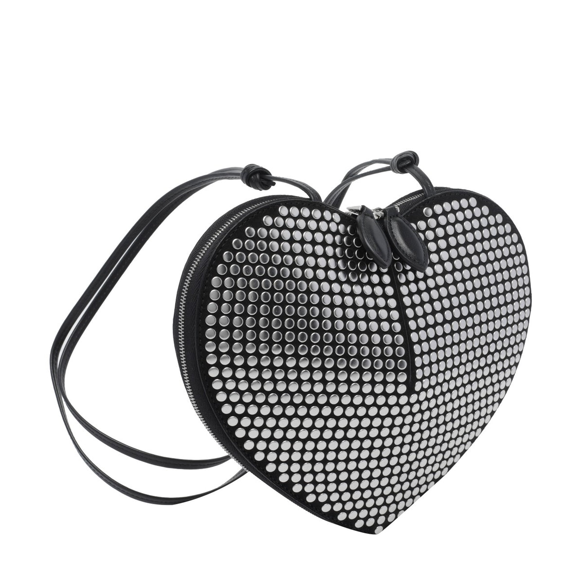 Alaia Women's Leather Le Coeur Crossbody Bag in Black