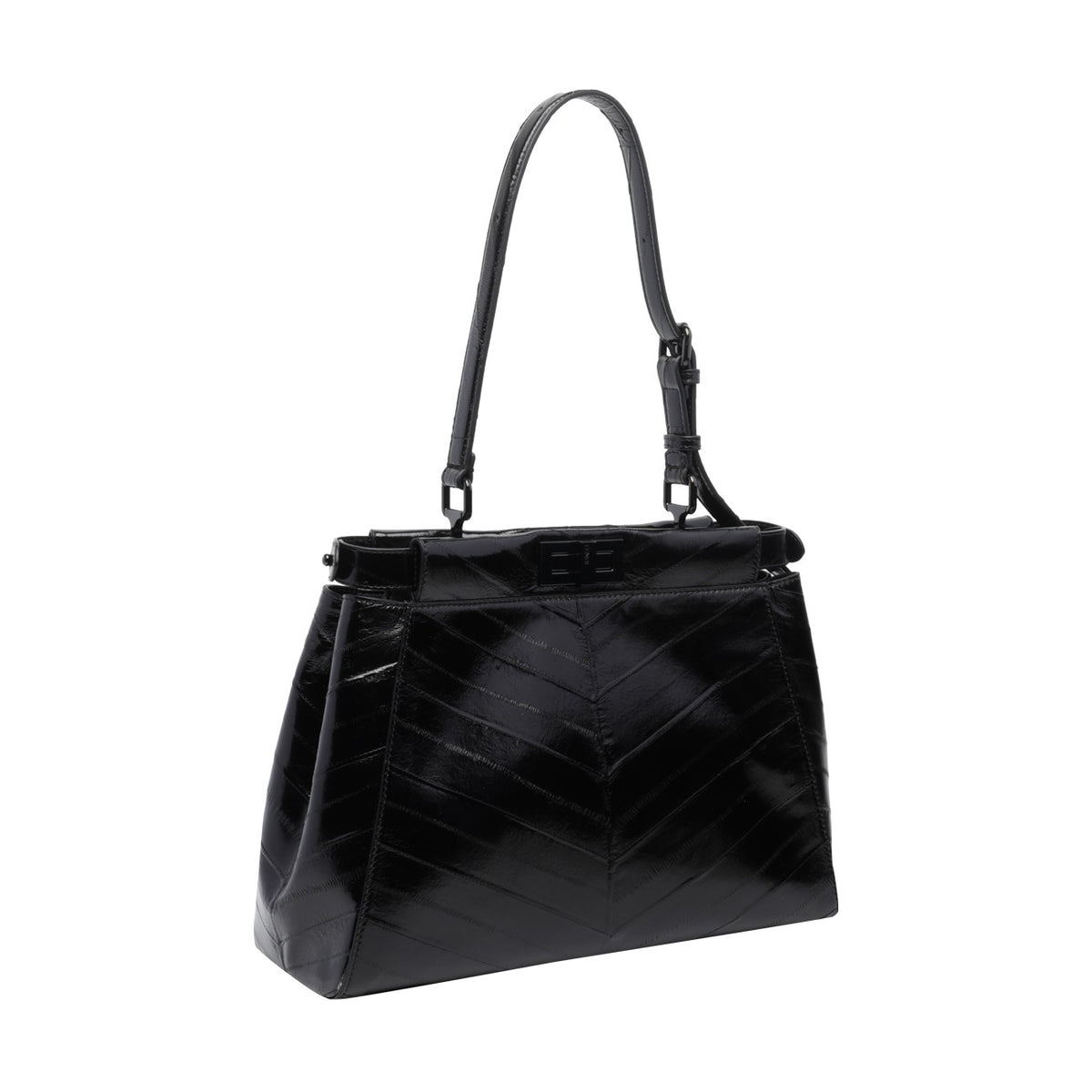 Fendi Women's Leather Medium My Peekaboo Bag in Black
