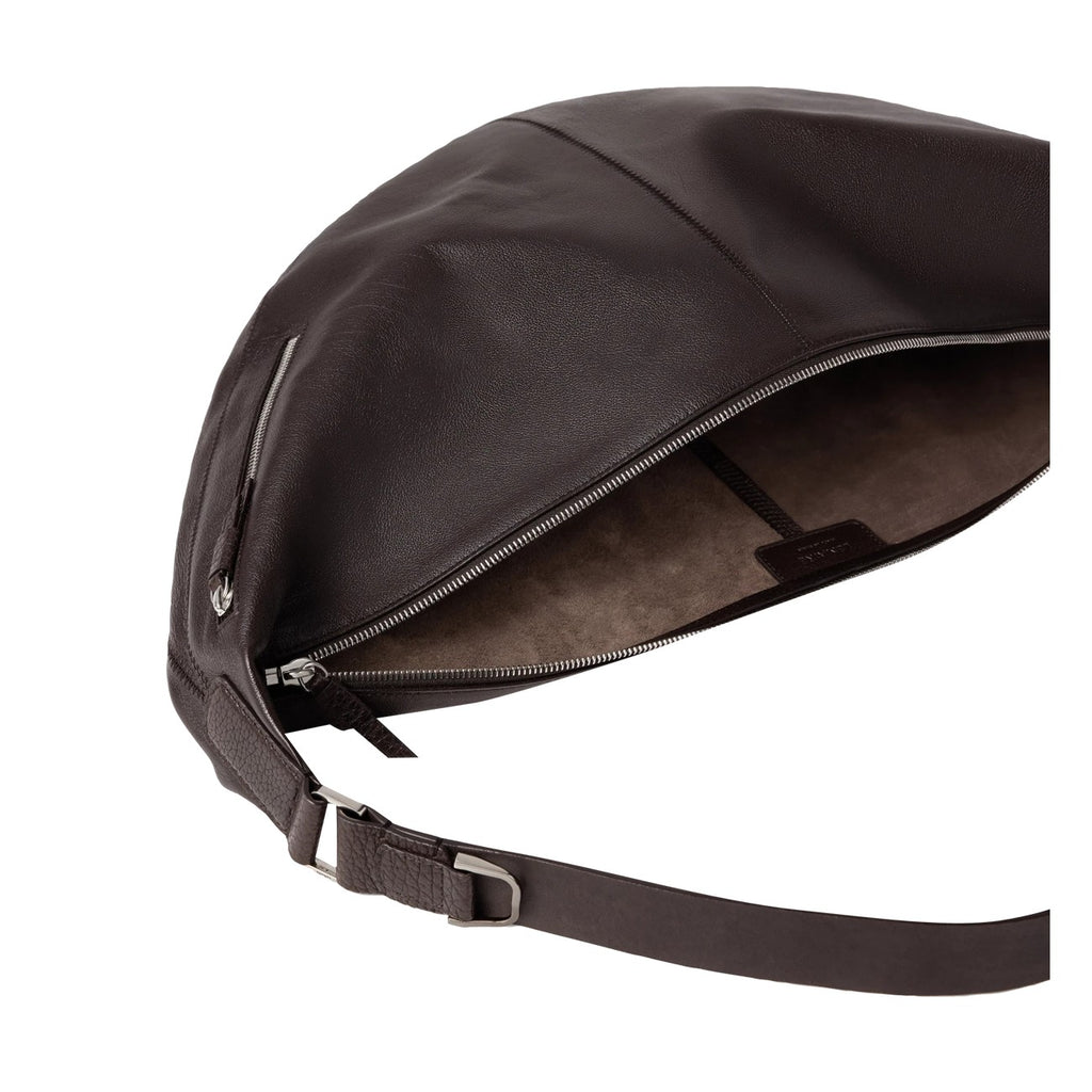 Lemaire Men's Quiver Clip Crossbody Bag in Brown Leather - view 2