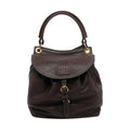 Miu Miu Women's Leather Logo Backpack in Brown