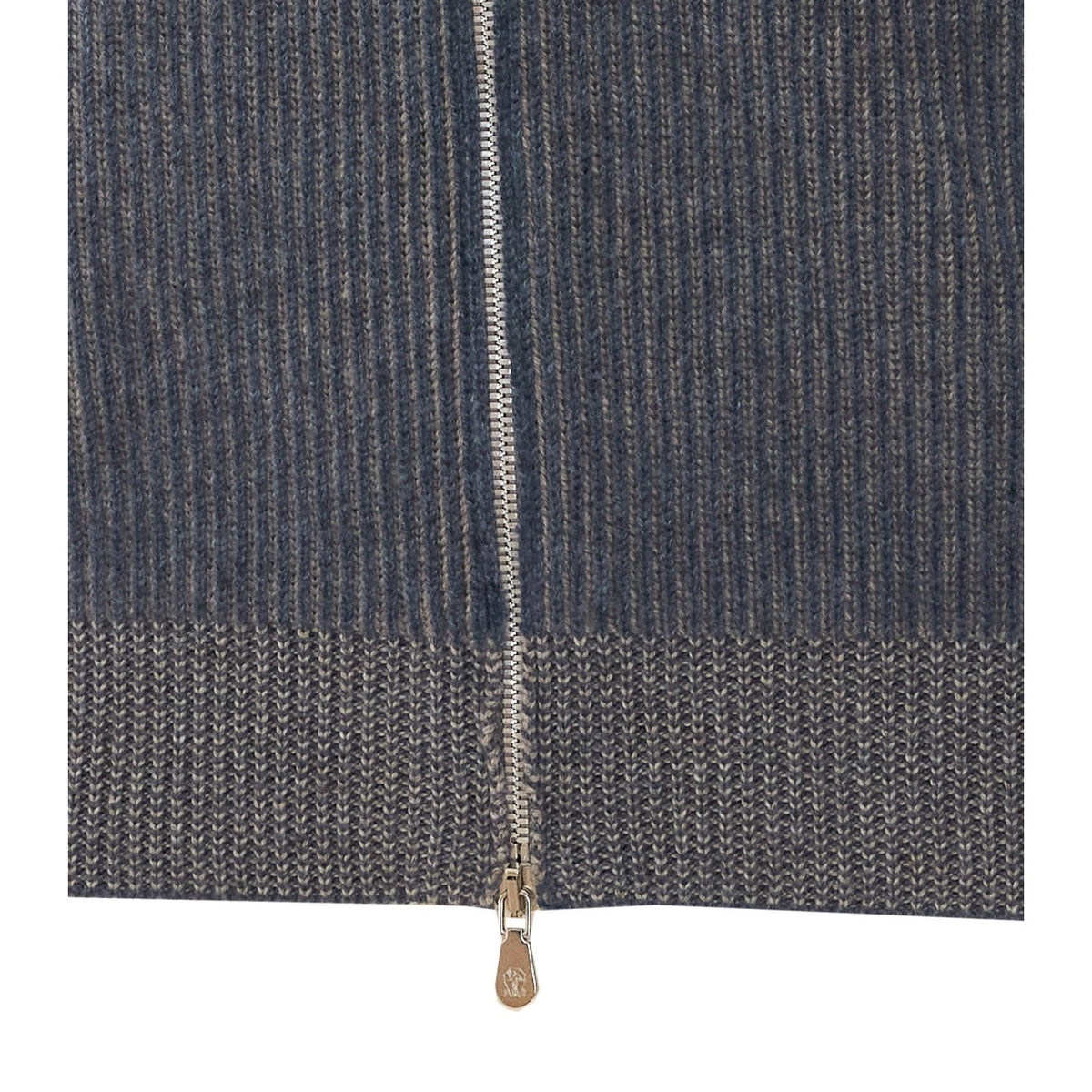 Brunello Cucinelli Men's Cashmere Rib Cardigan in Grey