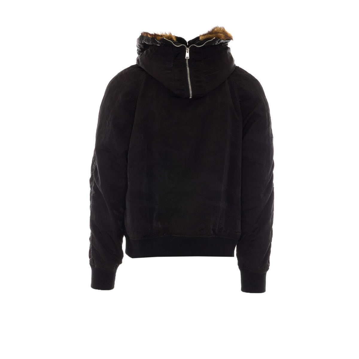 Fendi Men's Nylon Patchwork Bomber Jacket in Black