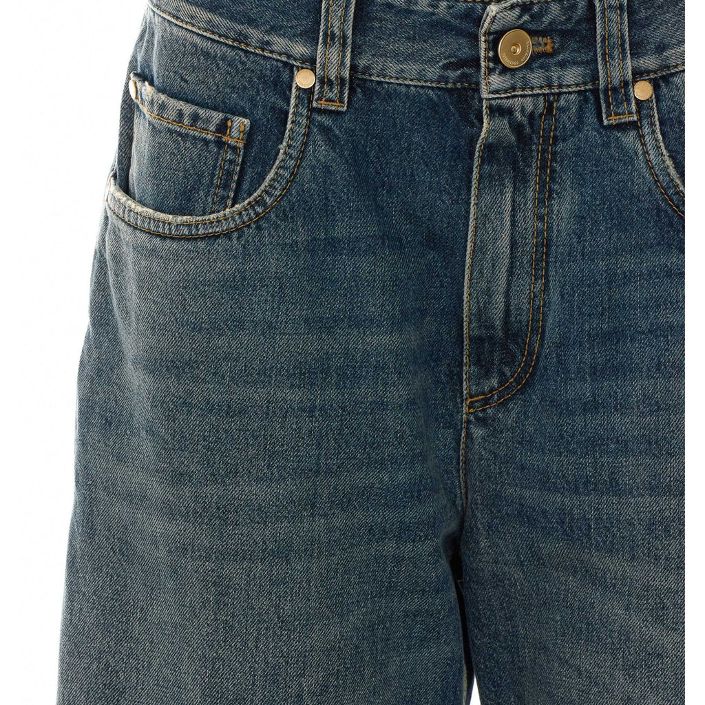 Brunello Cucinelli Women's Cotton Jeans in Blue
