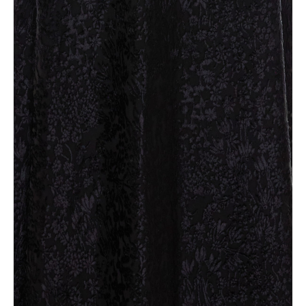 Fendi Women's Velvet Devore Long Dress in Black