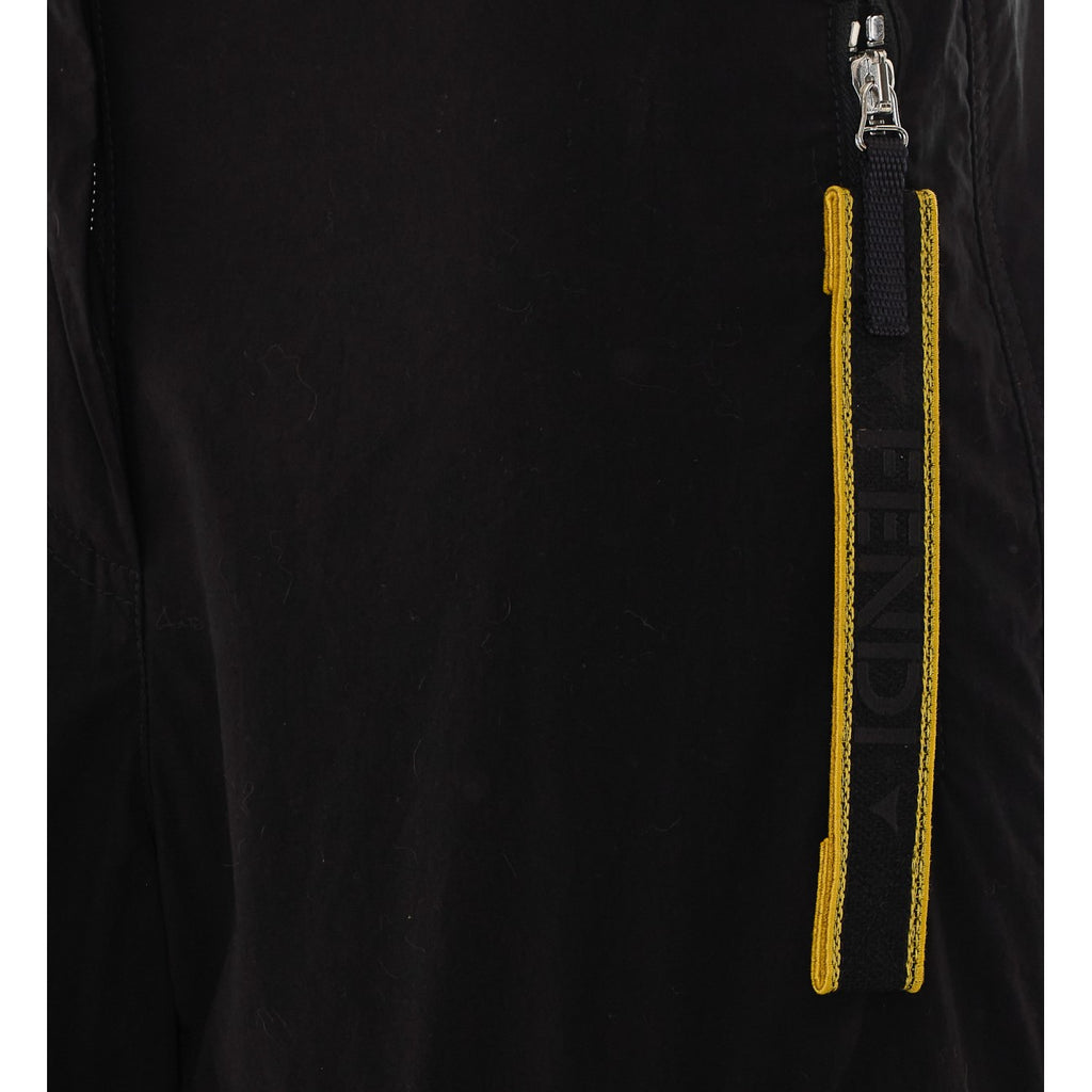 Fendi Women's Cotton Parachute Cargo Pants in Black